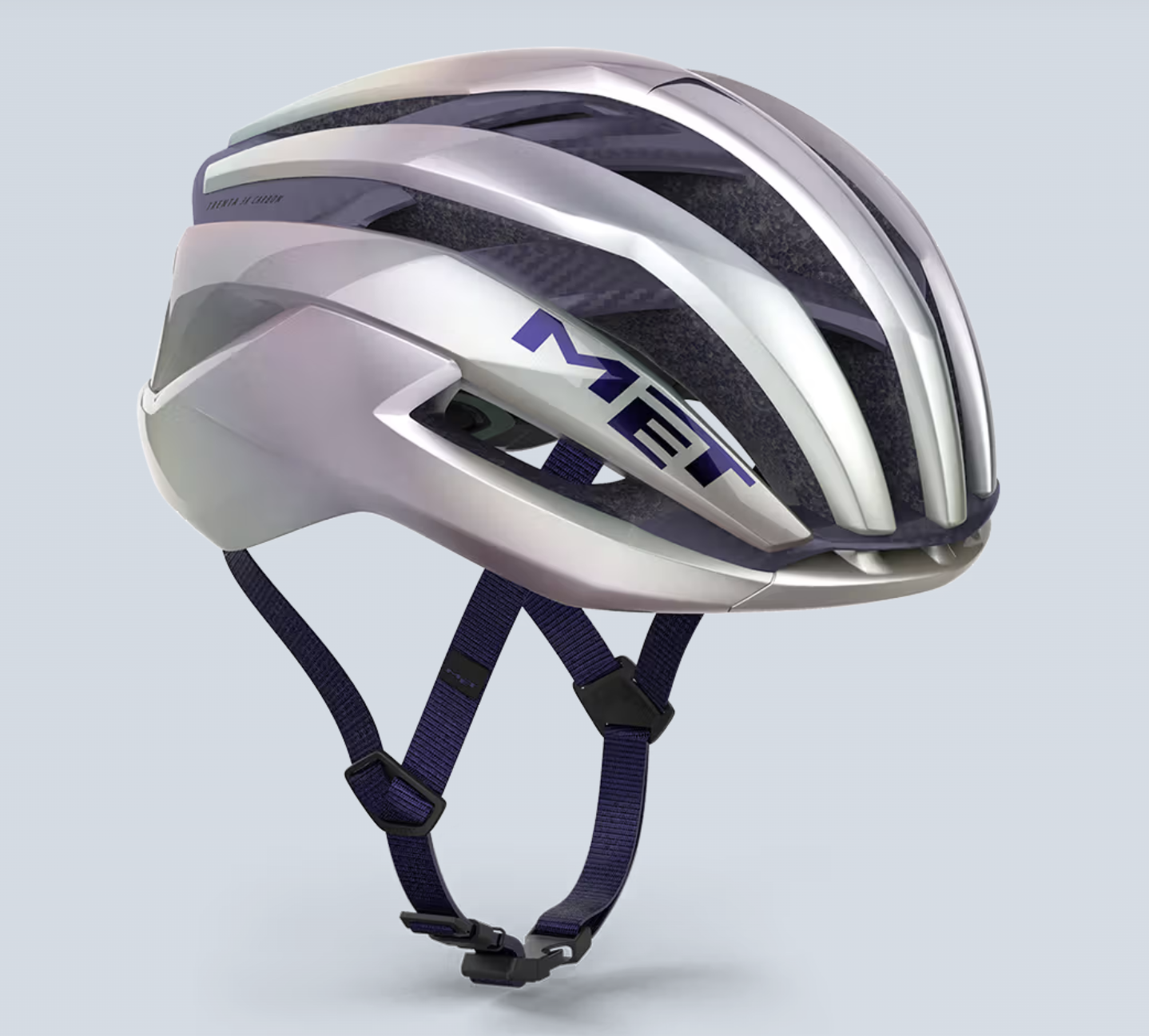 MET Trenta 3K Carbon MIPS Tadej Pogačar Limited Edition iridescent road cycling helmet