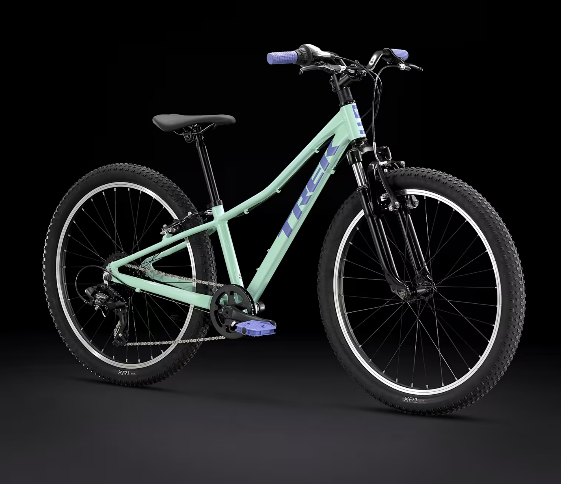 Trek Precaliber 24 8-speed kids aluminium hybrid bike with Bontrager XR1 tyres