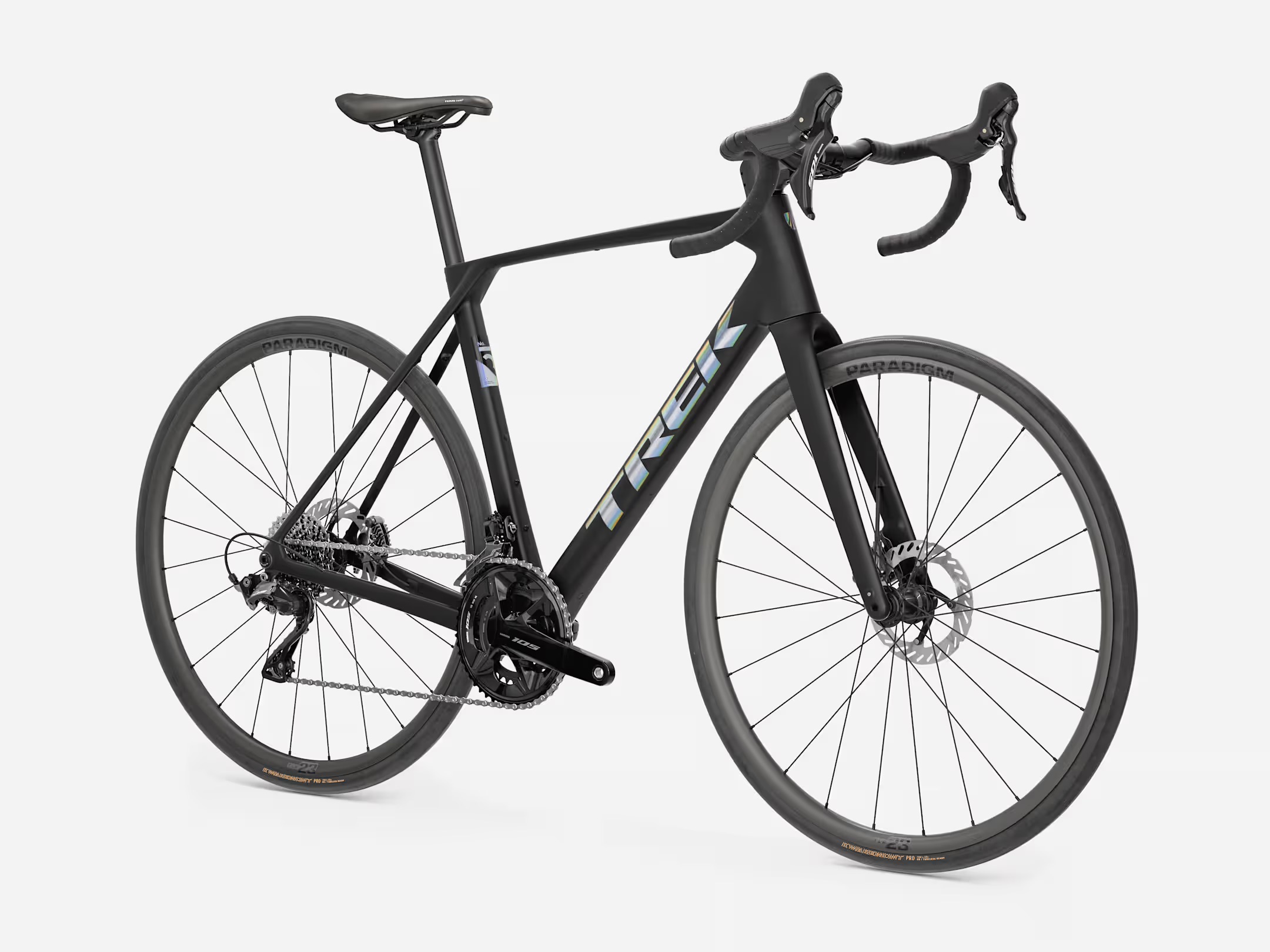 Trek Domane SL 5 Gen 5 carbon endurance road bike with Shimano 105 drivetrain and Bontrager riser handlebar